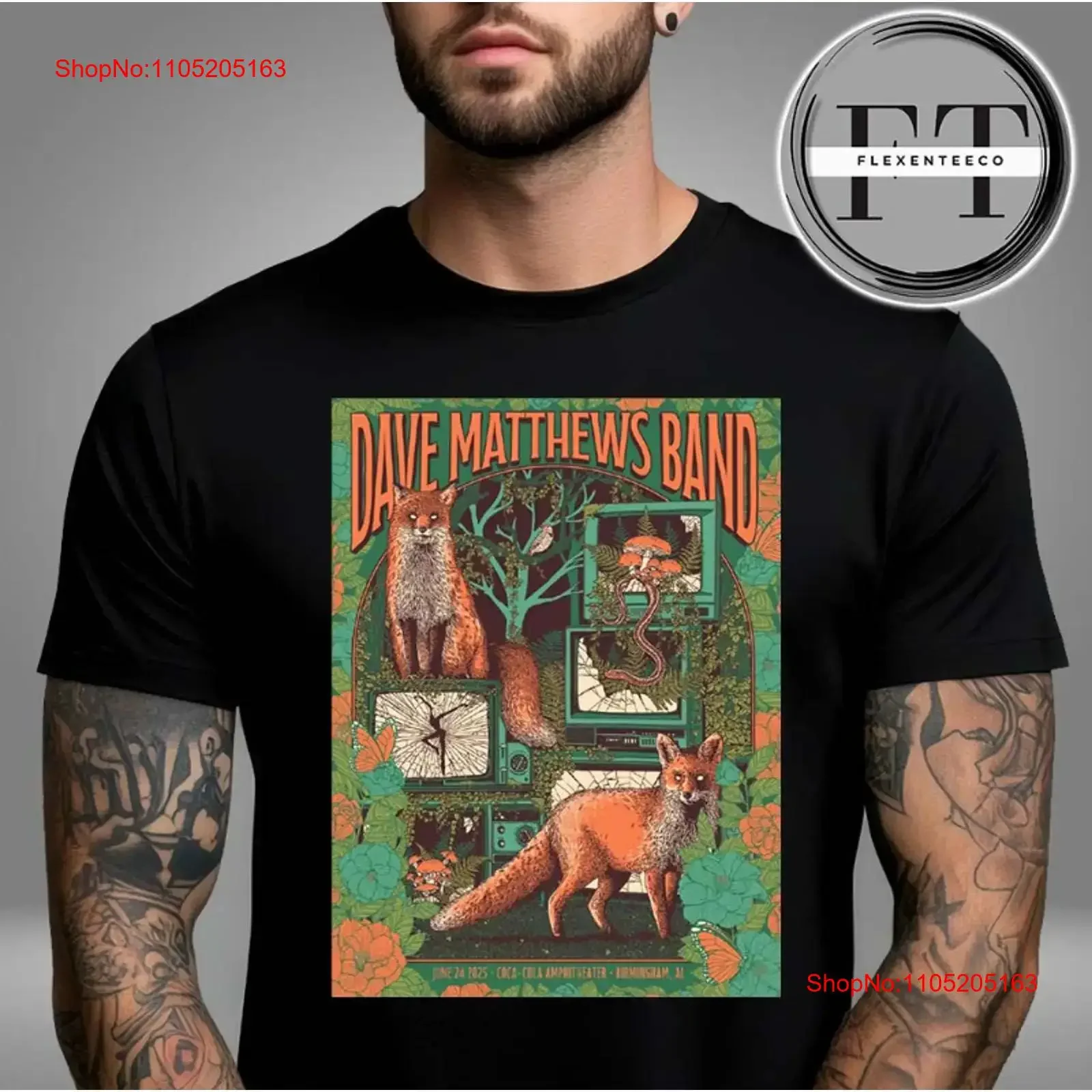 Dave Matthews Band In Birmingham Al On June 24 2025 T Shirt vintage Washed Top For Everyday Wear designer clothes Casual