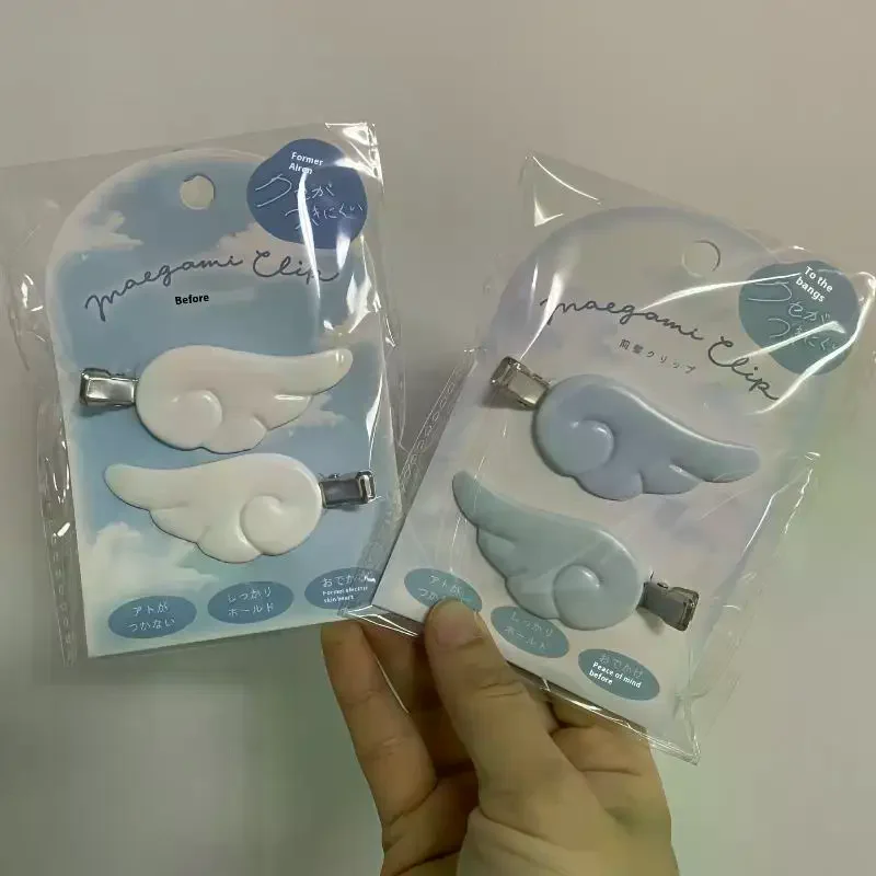 1p Air Cute Fashion High Quality Sweet Japanese Style Y2k Angel Wing Hair Clip Hairpin Barrettes Hairgrip Headdress Headwear