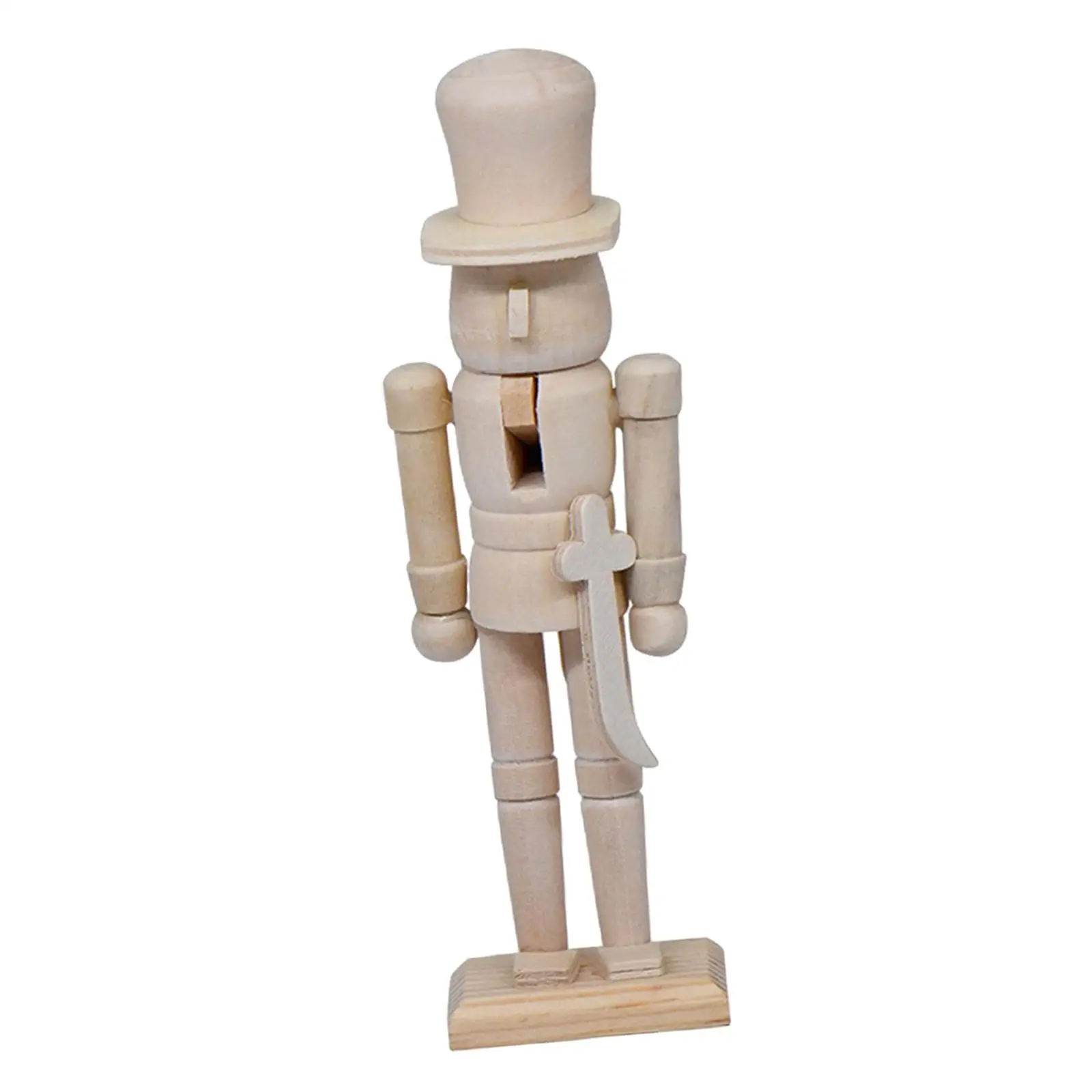 Christmas Unfinished Nutcracker Figurines DIY Blank Nutcracker for Christmas