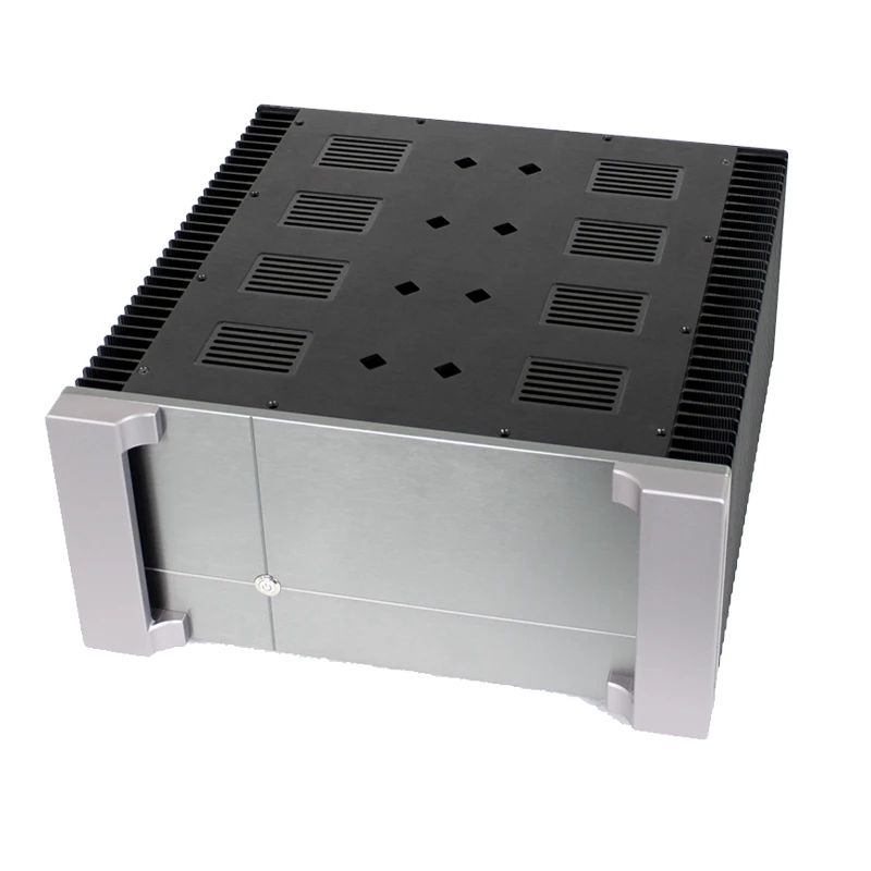 KYYSLB 410*430*200MM All Aluminum Class a Amplifier Chassis Box House CNC DIY Enclosure Amplifier Case Shell 1pcs