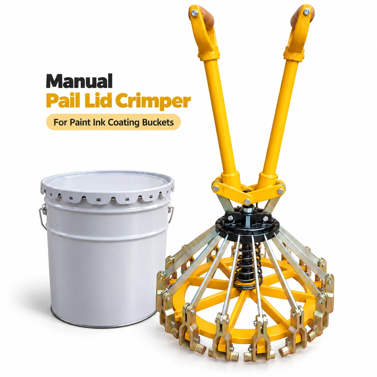 AOLIVIYA Manual Paint Pail Lid Crimper Metal Bucket Sealer Closing Tool For 10L 18L 20L Coating Ink Drums