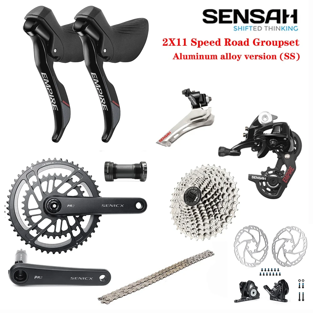 

SENSAH EMPIRE 2x11 Speed, 22s Road Groupset, for Road bike Bicycle 5800, R7000 Aluminum alloy version SS