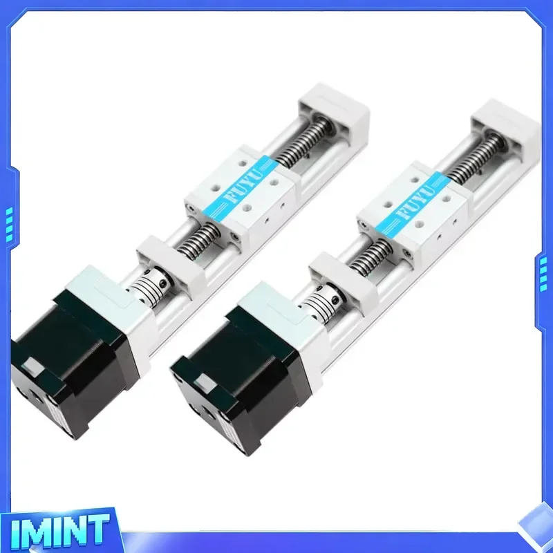 Mini Linear Rail Micro Guide Aluminum Actuator Ball Screw Motorized Slide with 50-500mm Stroke and 3kg Load Capacity