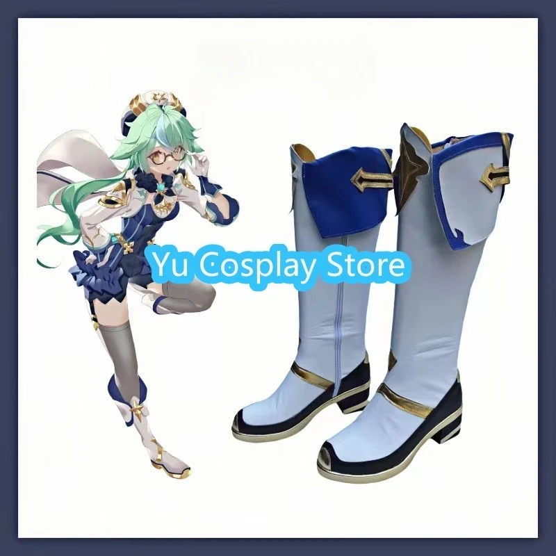 

Yu Косплей Магазин Genshin Impact Sucrose Обувь для косплея Аниме Обувь для косплея Сапоги Костюмы на Хэллоуин Реквизит