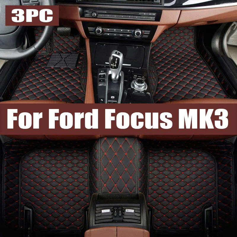 

Car Floor Mat for Ford Focus MK3 Hatchback 2010~2019 2011 2012 Panel Foot Parts TPE Liner Carpet Pad Custom Cover Rug Accessorie