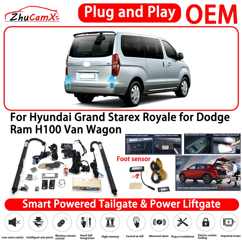 for Hyundai Grand Starex Royale for Dodge Ram H100 Van Wagon Smart Powered Tailgate Power Liftgate Automatic Rear Trunk Tailgate