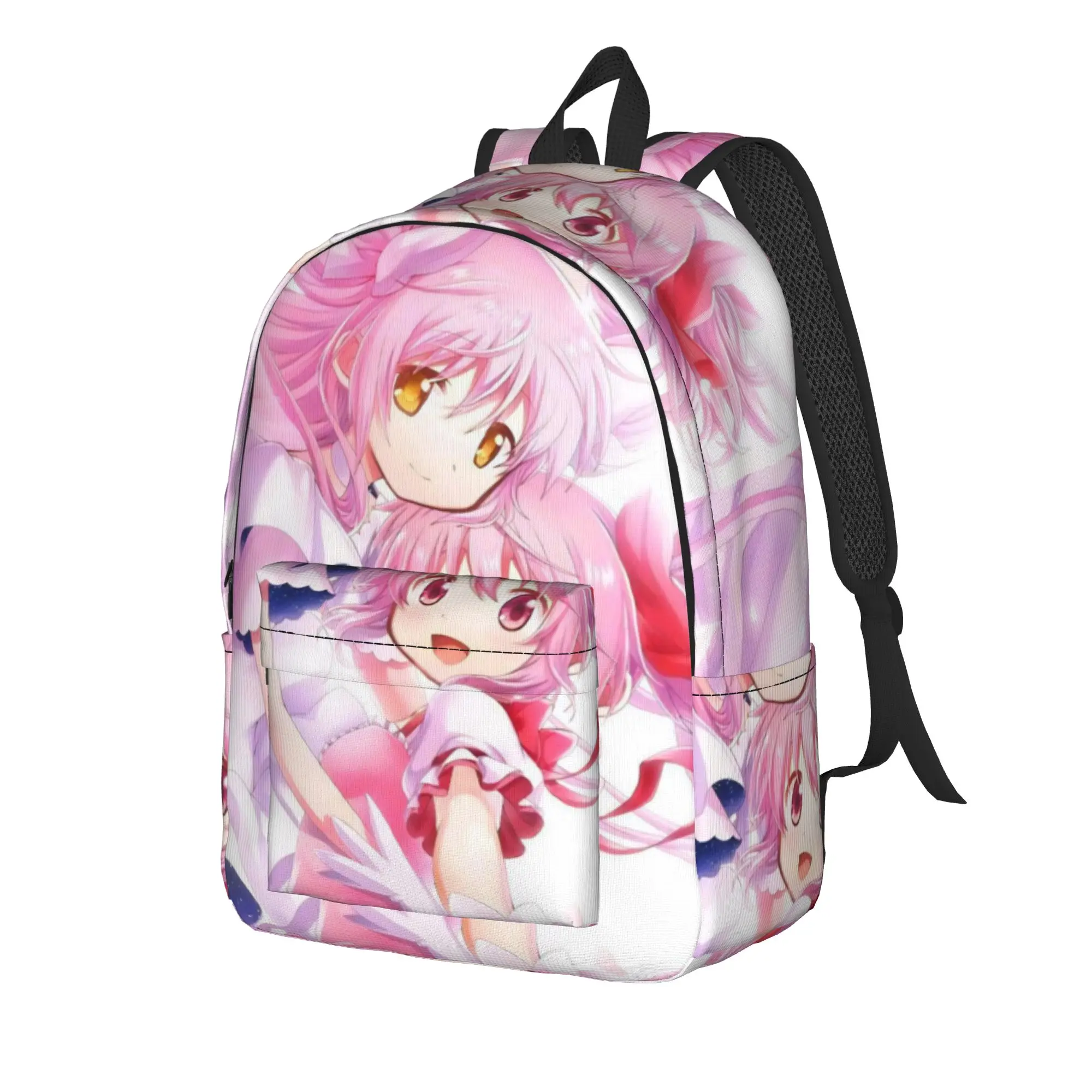 Anime Puella Magi Madoka Magica Backpack for Men Women High School Business Daypack Kaname Madoka Laptop Computer Shoulder Bag - view 2