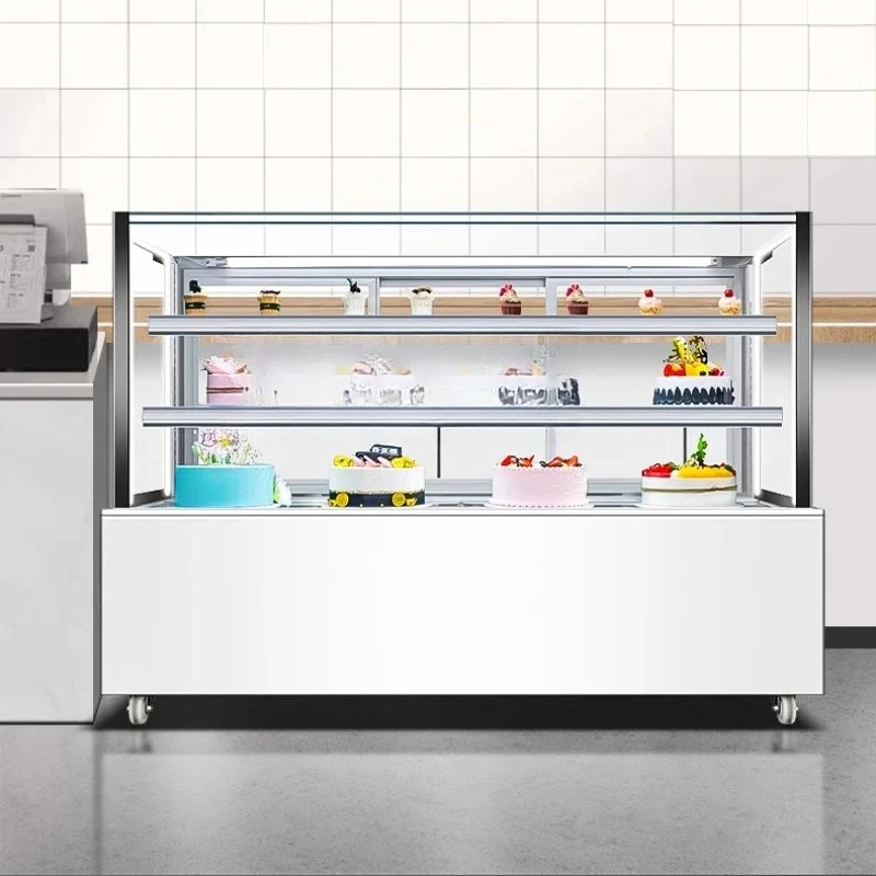 

Right Angle Cake Show Case Commercial Dessert Bread Western Point Refrigerated Cold Fruit Fresh Cabinet