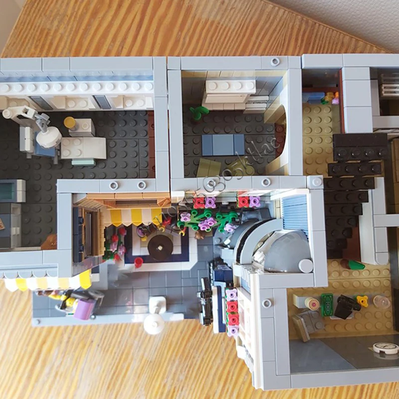 3096 pièces MOC City Street Views assemblage modulaire Alleyway bloc de construction inversé assemblage éducatif enfant jouet cadeau de noël