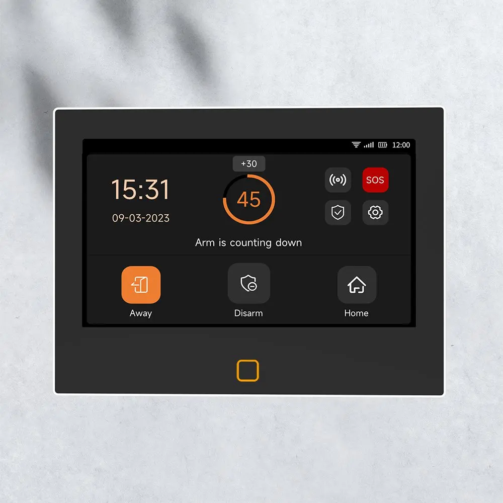 

ACJ 7-дюймовый большой экран 4G Smart WiFi Панель домашней сигнализации Full Touch Tuya Smart Life Alarm Host Systems Комплекты безопасности Защита дома