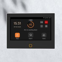 ACJ 7 Inch Big Screen 4G Smart WiFi Home Alarm Panel Full Touch Tuya Smart Life Alarm Host Systems Kits Security Home Protection