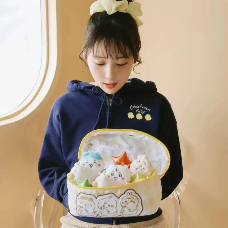 Chiikawa New Portable Cosmetic Bag Cartoon Cute Girls Portable Wash Up Skin Care Products Storage Bag Bags for Woman