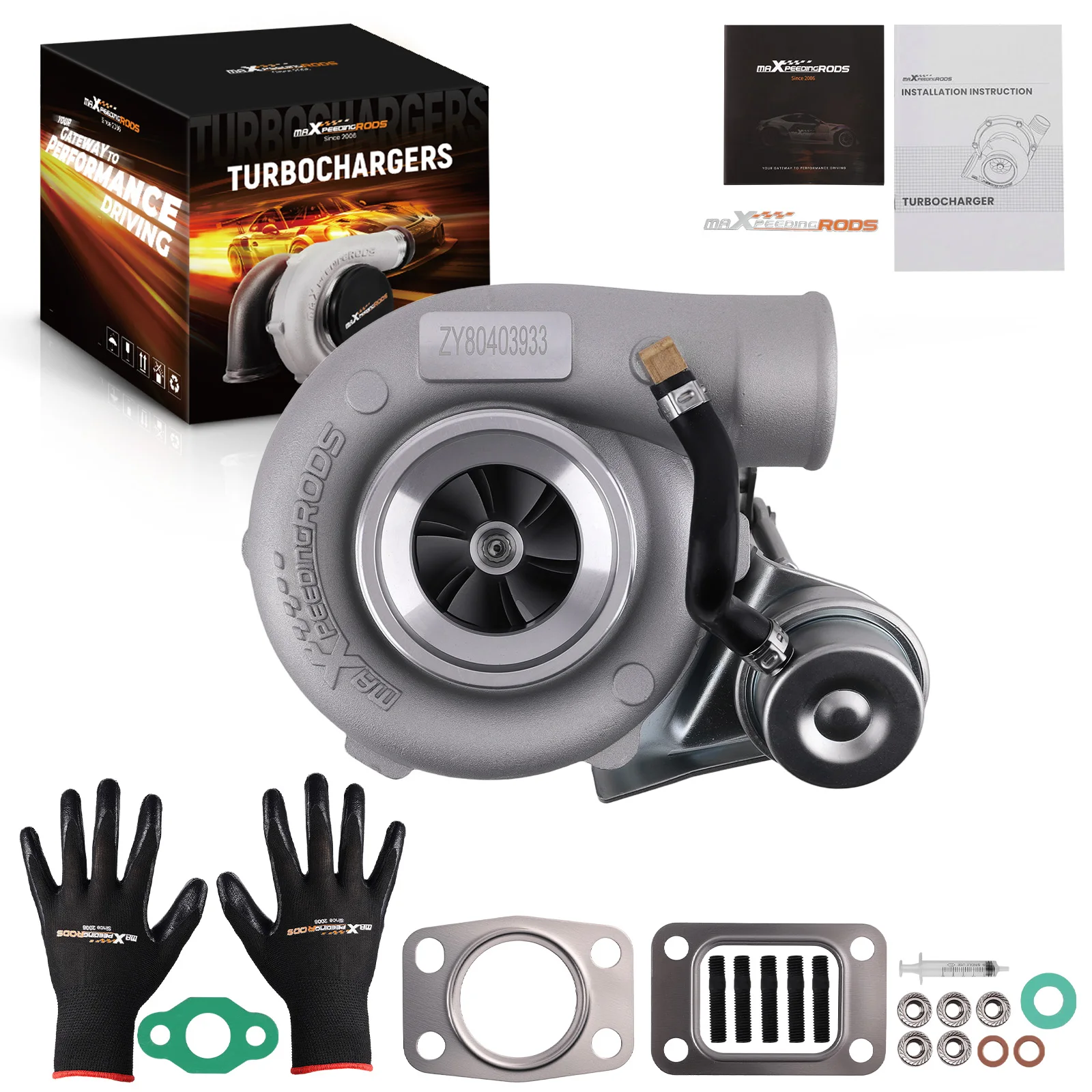 

T25 T28 GT25 GT28 GT2871 GT2860 A/R .64 Universal Turbo Charger for 1.5-2.0L Billet Turbocharger Turbine Up to 400HP