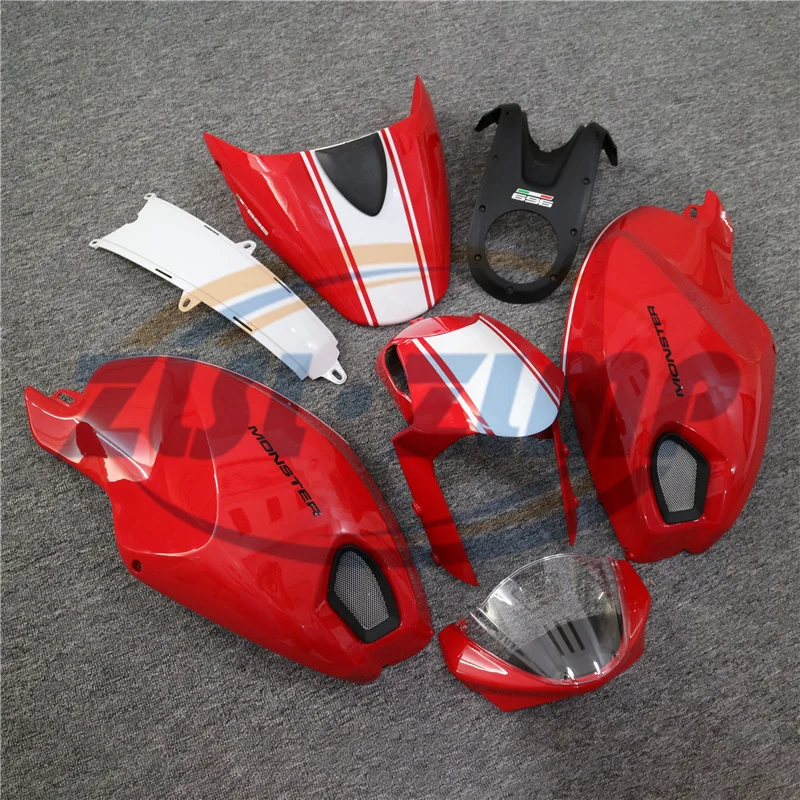 Motorcycle Full Body Fairings Part Kits DUCATI Monster 696 / 796 / 1100 / 1100S / EVO 2009 - 2015 Fairing Custom Pattern