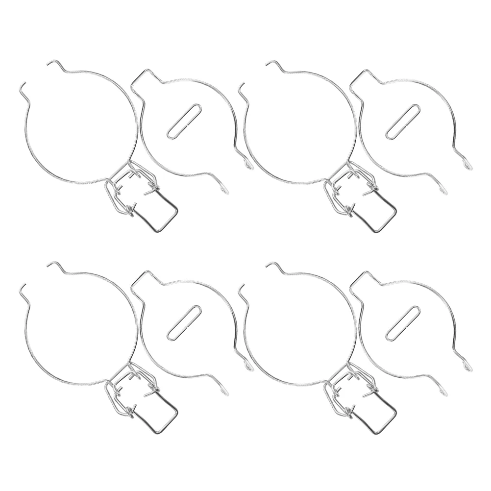 4-delige afdichting kan gesp pot roestvrijstalen clips gemakkelijk veerontwerp voorkomen lekken veelzijdige opslag glazen potdraad