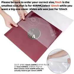 50-Pack Premium Vinyl Record Sleeves Plastic Protective Storage Cover No-Seal Flap Design,Oversized for Easy Access & Protection