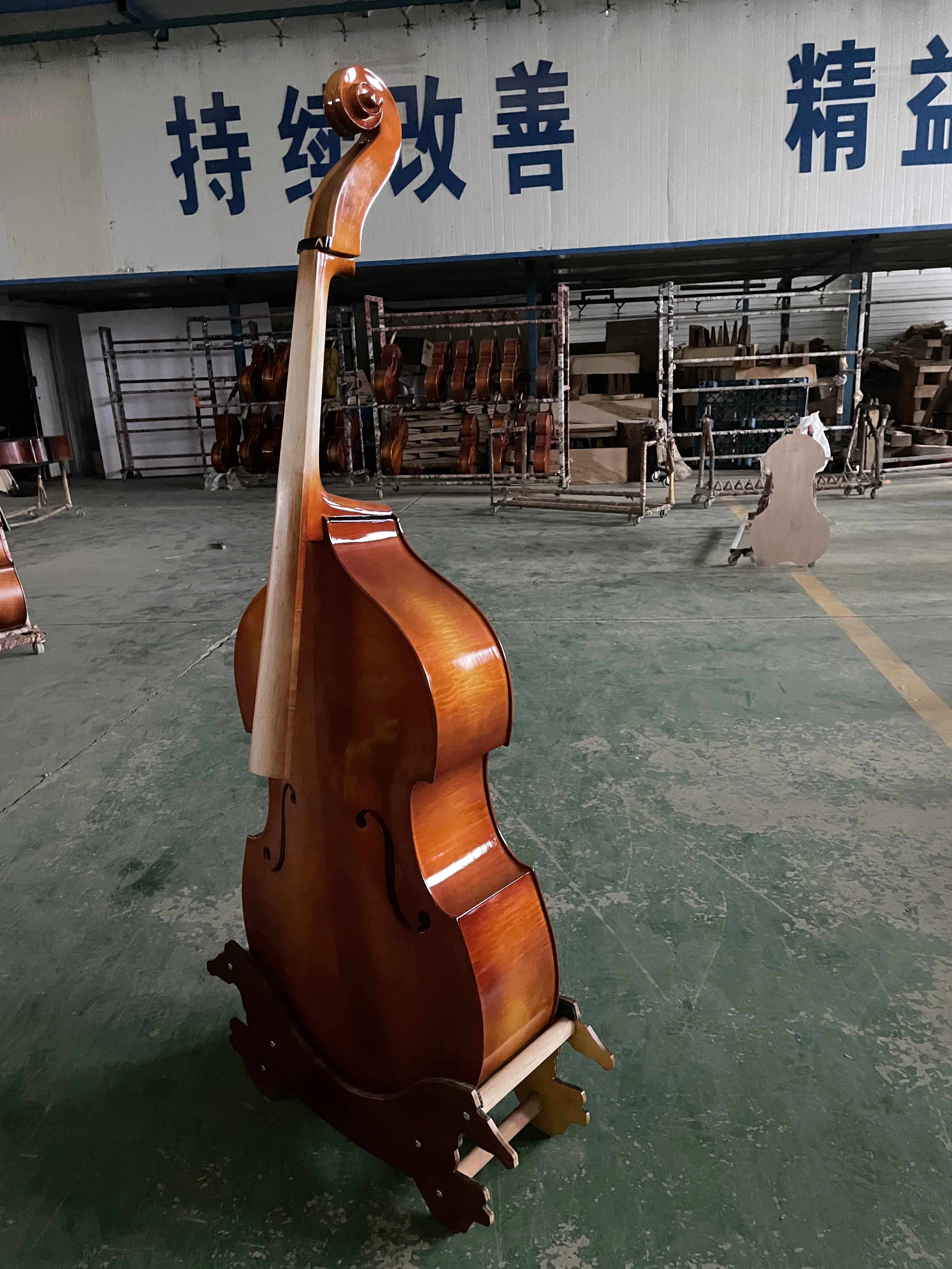 Double Bass Double Bass Plywood, 3/4 upright Bass, 100% Manual Bass, Poweiful Sound, All Accessories