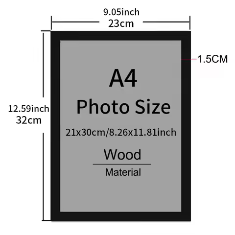9&rdquo;x11&rdquo; frame Black White Wooden showcase Photo Frame 21x30cm A4 Poster Canvas Painting Display Stand Picture Wall Decor Frames