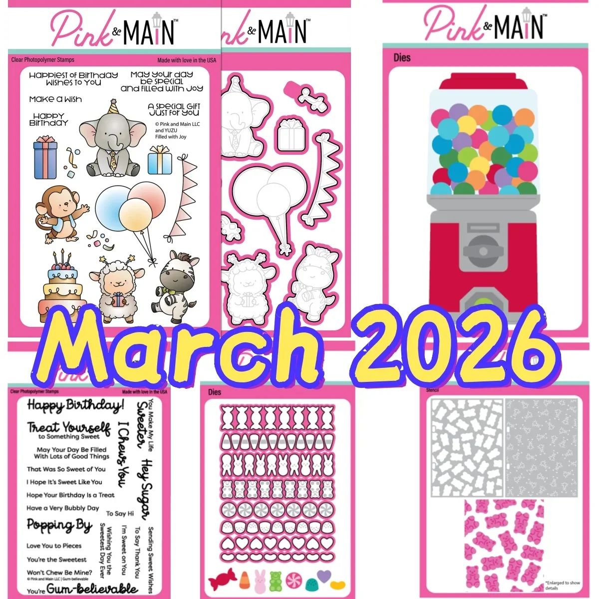 March 2026 New Candy Machine Rabbit Metal Cutting Dies Clear Stamps Stencil for DIY Scrapbook Diary Decoration Embossing Card