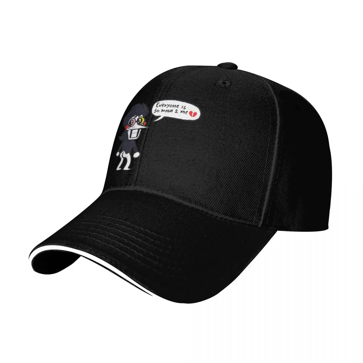 Spamton - Everyone is so mean 2 me Baseball Cap Summer Beach Travel Streetwear Hip Hop Trendy Vintage Retro Embroidered