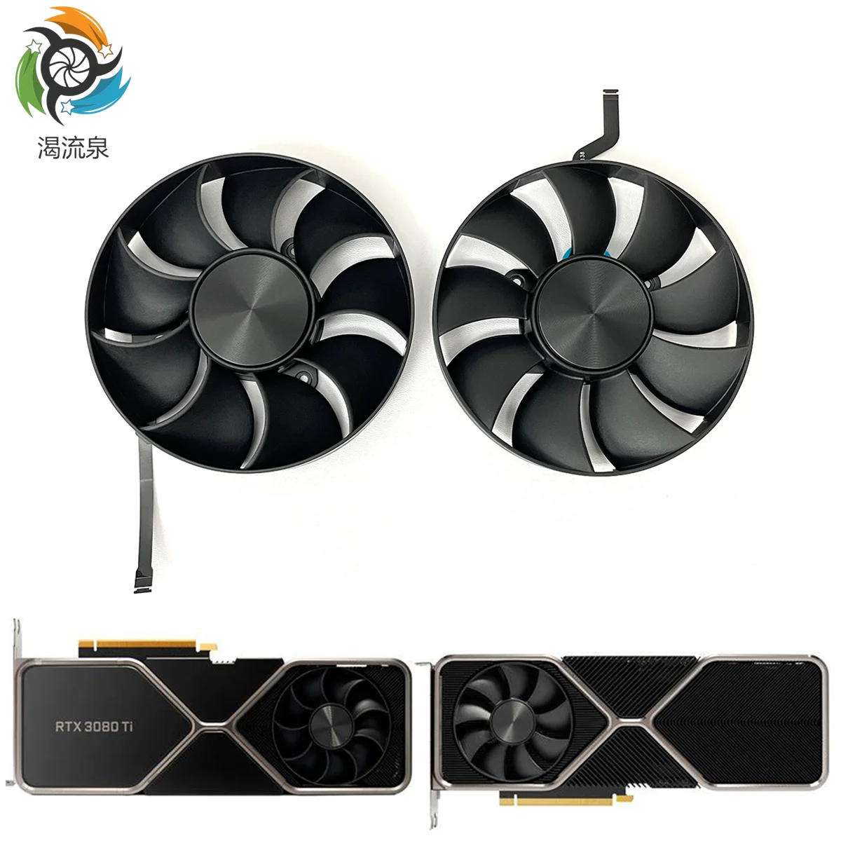 AFB0912HD-02 냉각 선풍기, NVIDIA GeForce RTX 3080 3080Ti Founders Edition 그래픽 카드 쿨러 선풍기, DAPC0815B2UP003 85mm