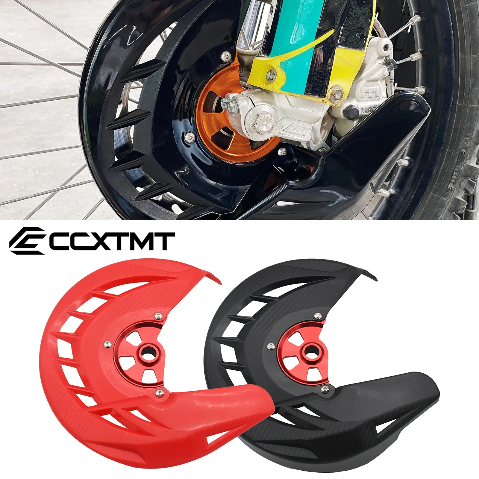 Cubierta protectora de disco de freno delantero CNC para Honda CR125 CR250 2002-2007 CRF250R CRF450R CRF250X CRF450X 2004-2020 Universal