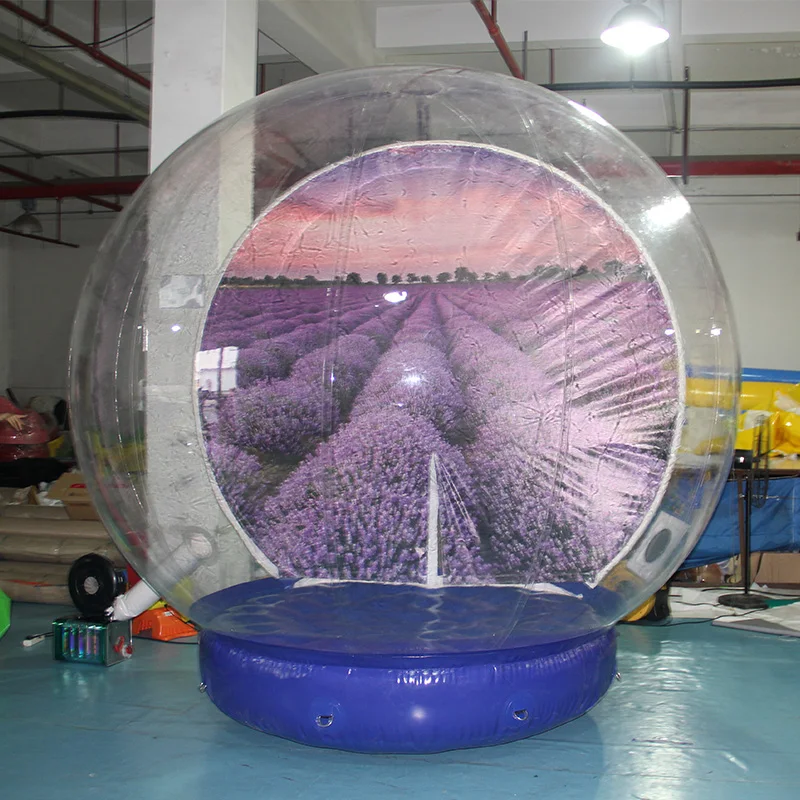 Transparent Rental Human Size Inflatable Snow Globe