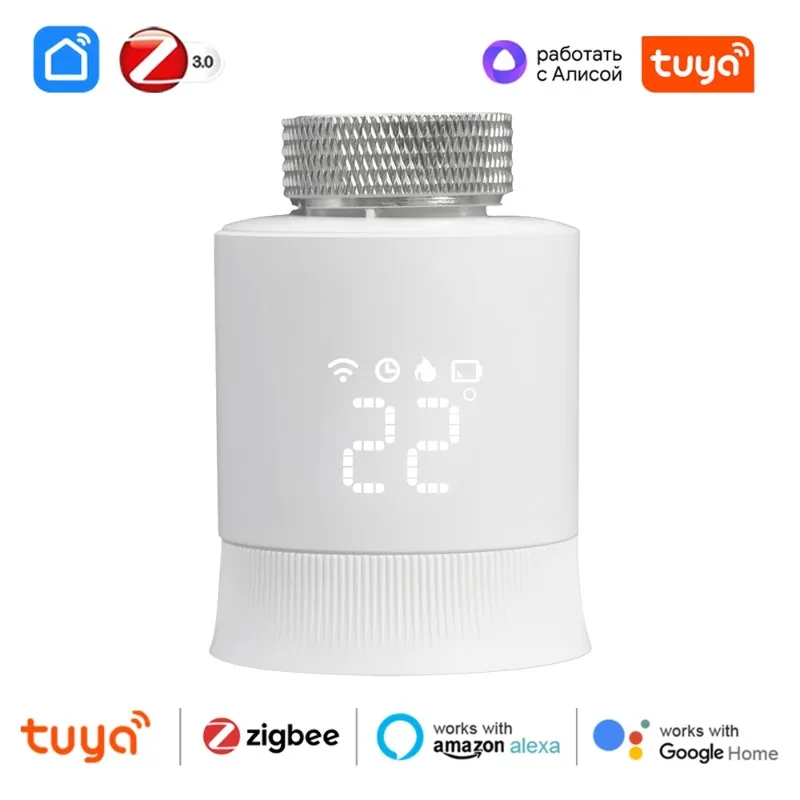 Tuya 3.0 Smart Radiator ZigBee Actuator Valve Programmable Thermostat Temperature Heater Voice Control for Alexa Google Home