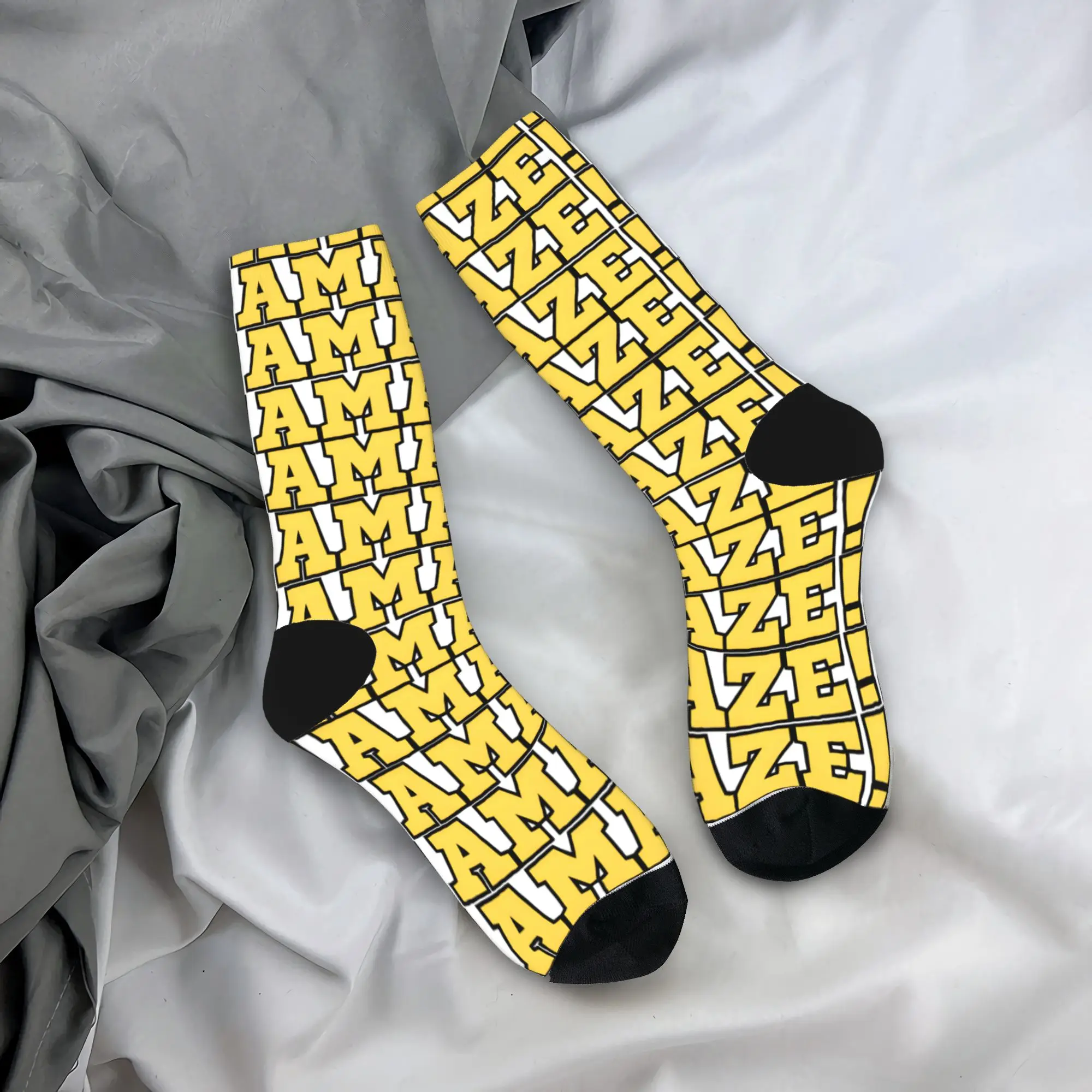 

AMAZE Project Hail Mary Yellow Socks Fashion Stockings Couple Comfortable Outdoor Socks Spring Graphic Anti Sweat Socks