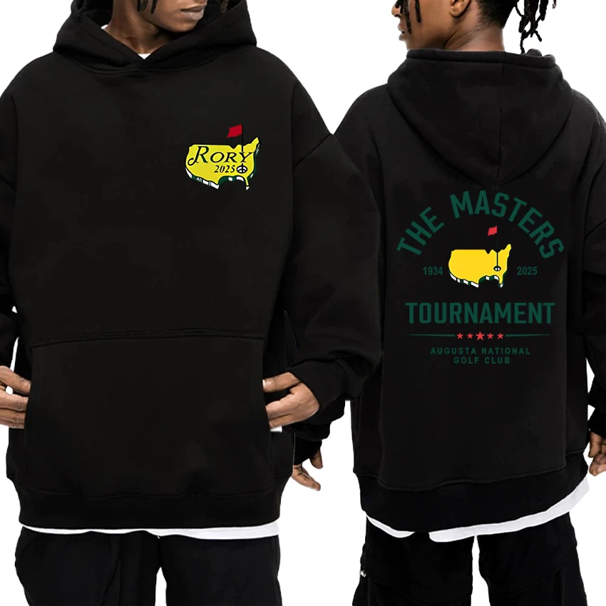 

2025 New in Harajuku Hoodie Men women Rory Mcllroy Masters Double Sided printed Sweatshirt Unisex Fleece Long sleeve pullover