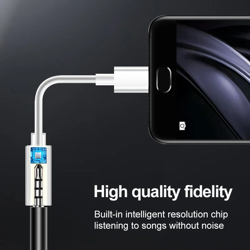 USB C to 3.5mm Headphone Jack Adapter Aux Audio Cable For Samsung Galaxy Huawei Xiaomi iPad Pro iPhone OnePlus Phone Earphone