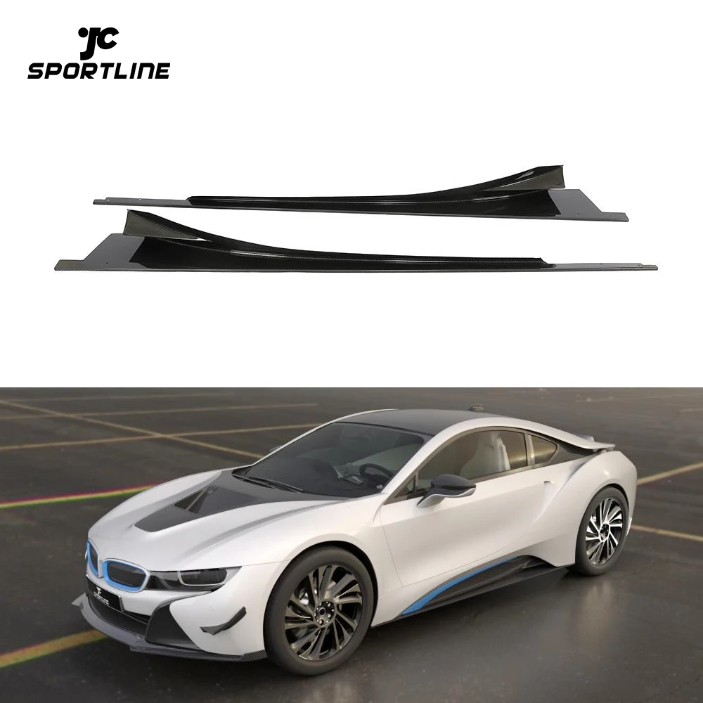 Carbon Fiber I8 Side Skirts Extension For BMW I8 Coupe 2-Door 14-18