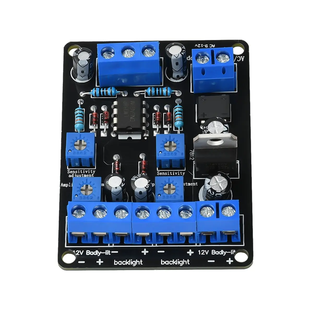 ~CLEARANCE A VU Meter Driver Board Edition AC9-12V DC12-18V Level Meter Module Backlight Adjustable for Vacuum Tube Power Amplif