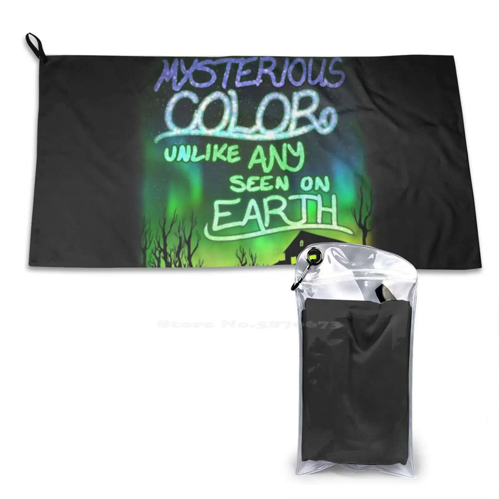 Mysterious Color Unlike Any Seen On Earth Soft Towel Quick Dry Beach Towel Lovecraft Color Out Of Space Mysterious Color Overly