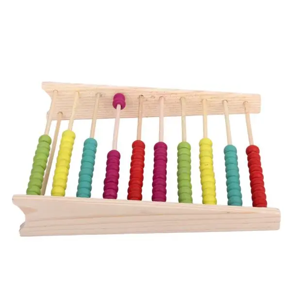 Wooden Abacus 100 Beads Counting Number Preschool Kid Math Learning Aid Toys