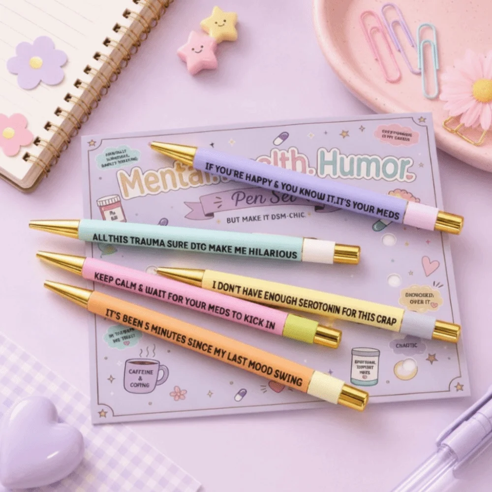 Wellness Funny Ballpoint Pens Uplifting Inspirational Positive Affirmation Pens Encouraging Writing Pens School