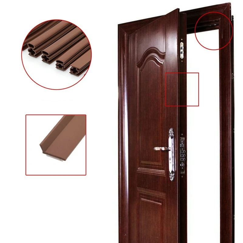 

10M Silicone Rubber Sealing Strip Crash 10MMX6/8/10/12/15MM Soundproof Door Thong Strip Security Door/Window Sealed Slot Type