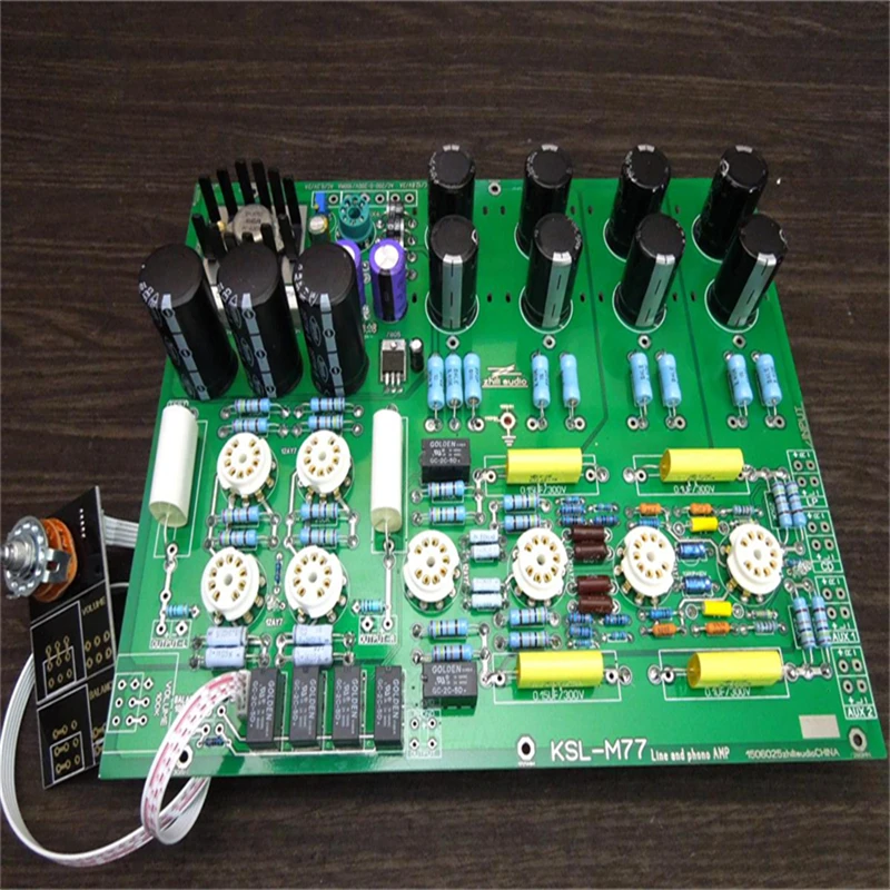 

Excellent KONDO (AUDIOOTE) M77 Electronic Tube Preamplifier, Compatible With Playback Circuits,DIY KIT Finished board
