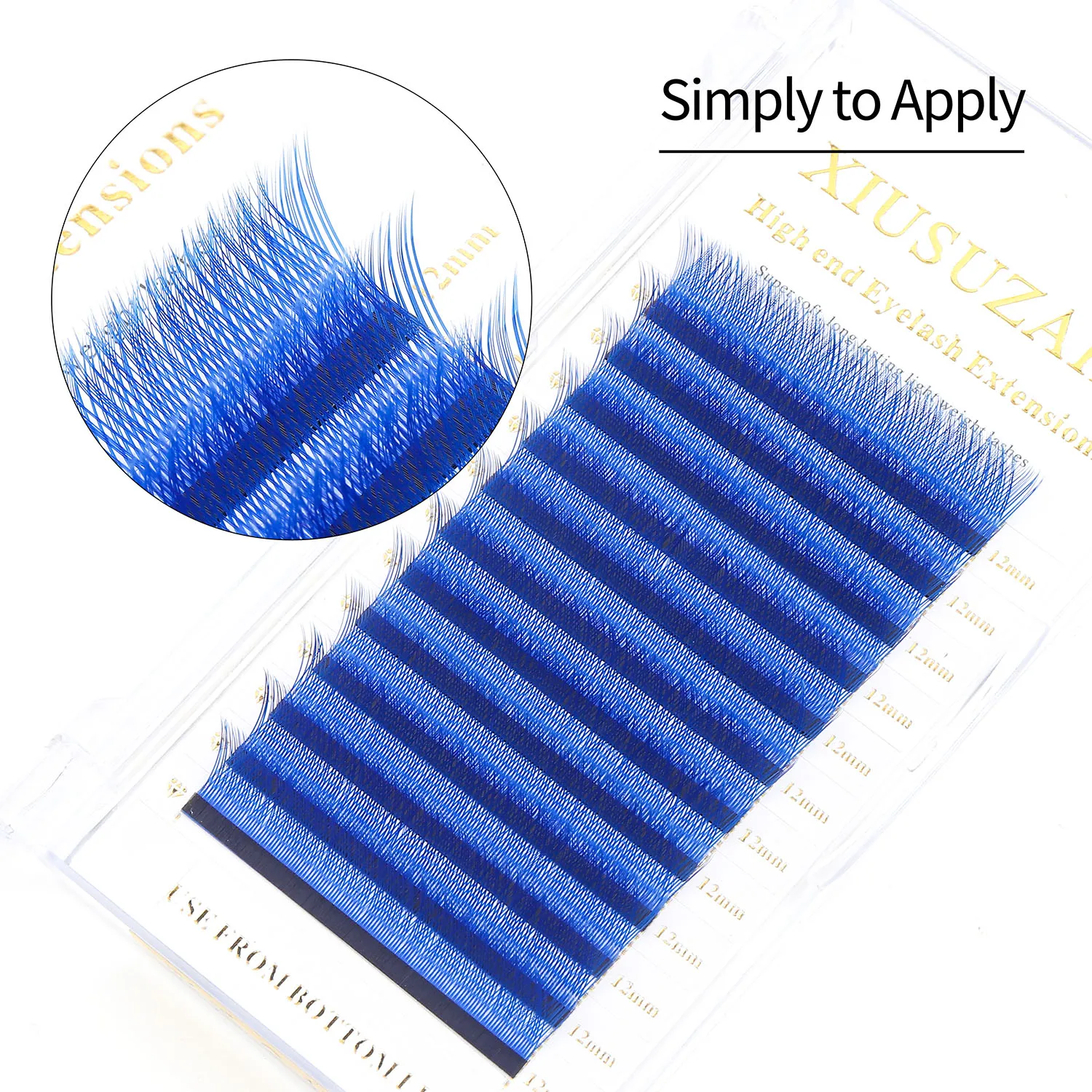 Blue YY Shape Premium Soft Eyelashes, Light Natural, Premade Fans, Suprimentos de extensão, Ferramentas de maquiagem, Mesh Volume Lashes