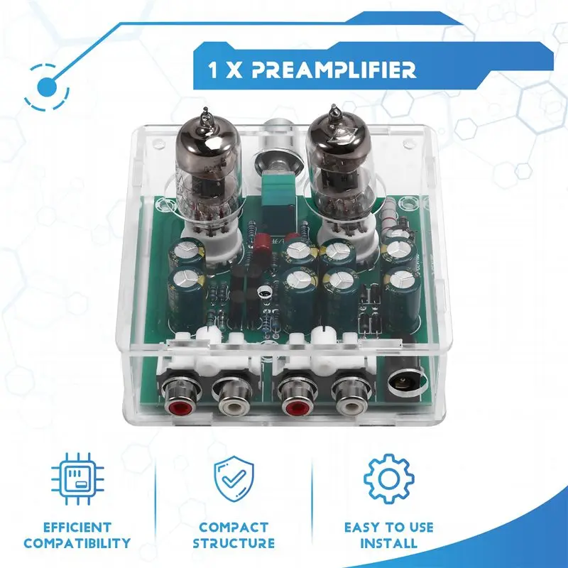 AED7-6J1 Valve Preamp Tube Amplifier Board, Pre-Amp Mixer Bile Buffer, DIY Audio Kits For Audio Enthusiasts And Hobbyists