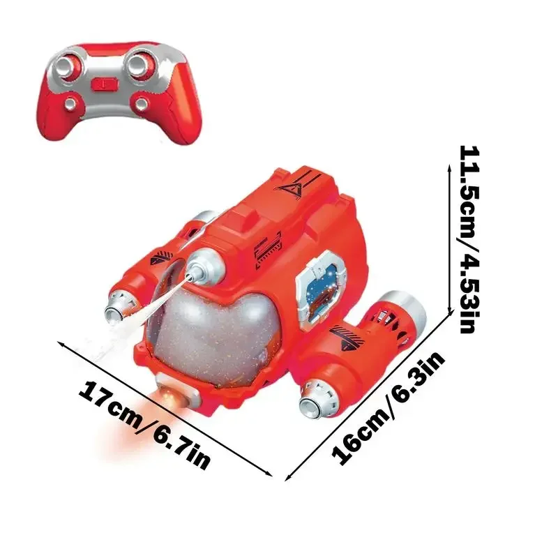 Spray Rc Boat Remote Control Submarine with Light Water Toys High Speed Smart Waterproof 360 Rotation Rc Racing Ship Kid Toys