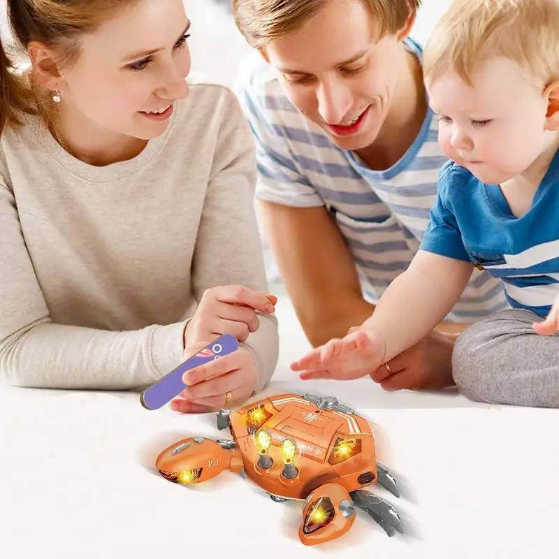 

Toys For Crawling Babies Kid Crawling Crab Crawling Interactive Toy Moving Crawl Toy Learning Crawl Toy Music LED Light For Kids