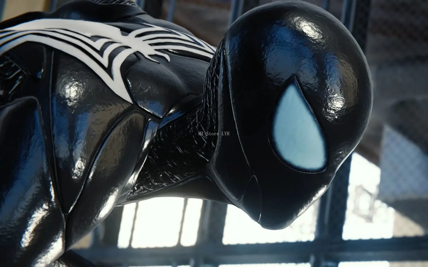 ブラック スパイダーマン 2 ヴェノム マスク 取り外し不可能な目