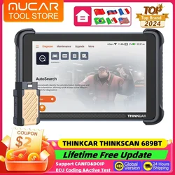 Thinkcar Thinkscan 689BT CANFD DOIP OBD2 Scanner All System Diagnostic Tools 34 Resets Lifetime Free Update Car Automotive Tools