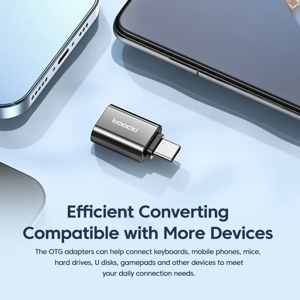 Toocki OTG USB 3.0 tip C adaptörü mikro tip C erkek USB 2.0 kadın dönüştürücü için Macbook Xiaomi Samsung OTG konektörü