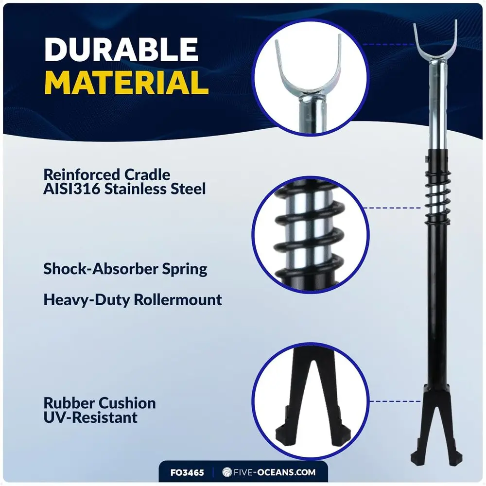 Adjustable Transom Saver for Outboard Motors, 20.5-31 Range, Shock Absorbing, Supports Up to 200 HP Boat Trailers view 4