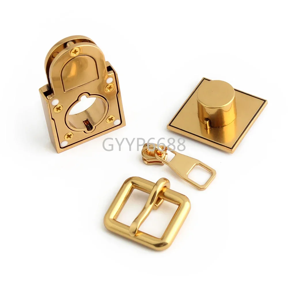 4/10Sets Detachable Snap Hook Double D Ring For Handbag Purse Bags Lock Hanger Connects Lobster Clasp Screw Buckle Accessories