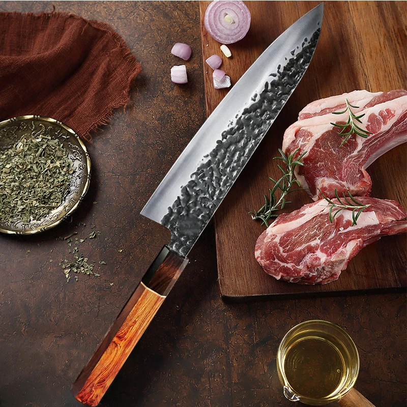 

Professional Japanese Chef Knives Kitchen Chicken Boning Knife Handmade Forged Steel Meat Cleaver Fruit Knife Cooking Tools