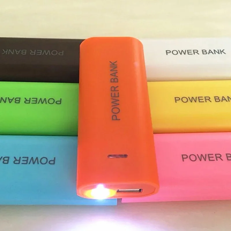 18650 Power Bank Cases Empty Battery Holder Portable USB Charge Case for iPhone Xiaomi Huawei 18650 Battery Box Emergency Use