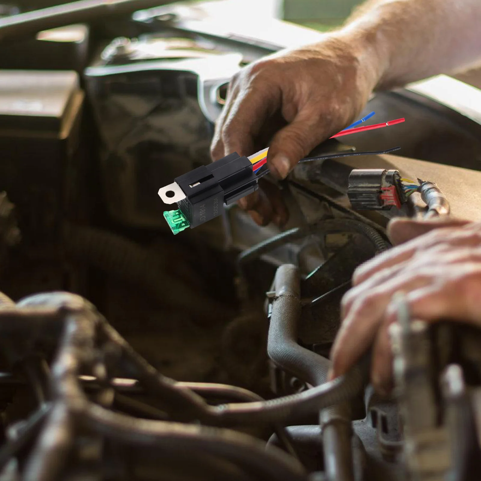 

Automotive Relay 30a Fuse Socket Builtin Blower Motor Fan Air Conditioning Ignition Control Waterproof Relay Harness Universal